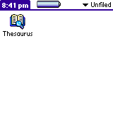 Thesaurus screenshot